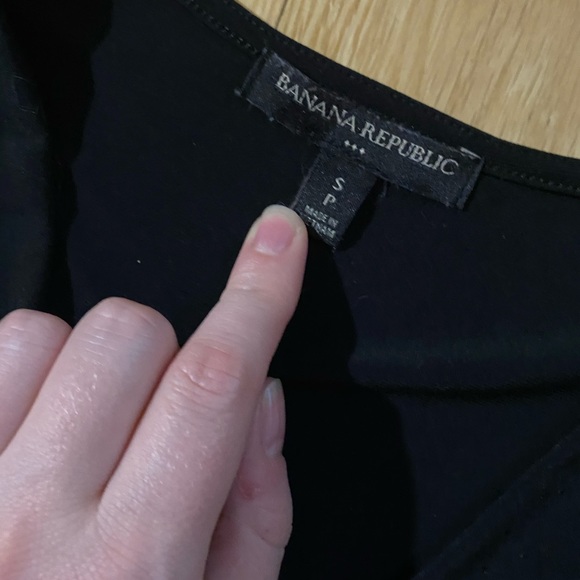 Banana Republic Black Wrap Style Dress - Picture 3 of 3